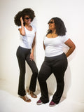 white Scoop Neck Tee