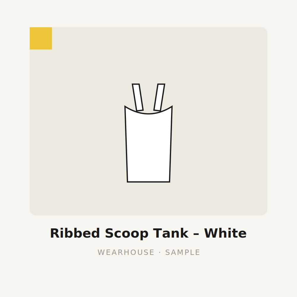 Ribbed Scoop Tank
